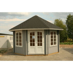 Palmako Palmako Hanna Pavilion Summer House - 4.2M Diameter - 44mm Wall Logs Double Glazed - thumbnail 5