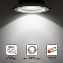 Long Life Lamps Company 12W Recessed Commercial Cob Led Downlight 6000K Cdl12W - thumbnail 6