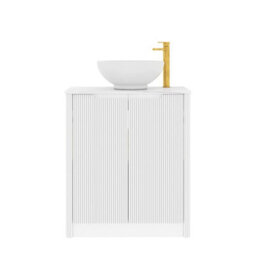 Royal Bathrooms Avenza 800mm Matt White Floor Standing Bathroom Vanity Unit 2 Door With Breeze Basin - thumbnail 6