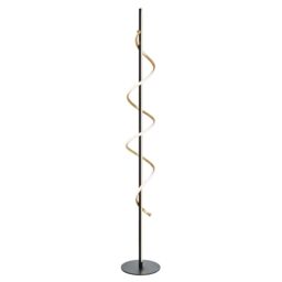 Inlight Hadston Spiral Matt Black Led Floor Lamp - thumbnail 2