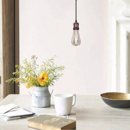 Vintage E27 Pendant Light Copper Ceiling Lamp With 95Cm Adjustable Cable Hanging Light Fitting For Kitchen Hallway Bedroom - thumbnail 5
