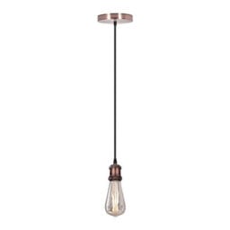 Vintage E27 Pendant Light Copper Ceiling Lamp With 95Cm Adjustable Cable Hanging Light Fitting For Kitchen Hallway Bedroom - thumbnail 3