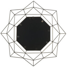 Beliani Octagonal Gold Wall Mirror 60Cm - Art Deco Hollywood Glam - thumbnail 5