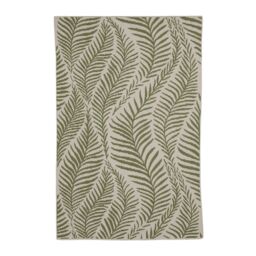 Green Leaf Large Indoor & Outdoor Rug, (L)150Cm X (W)200Cm - thumbnail 2