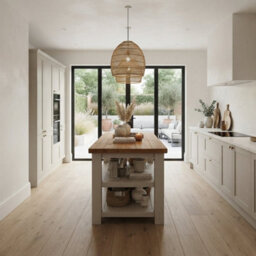 100X44Cm Stoneford Cashmere Kitchen Island / Breakfast Bar / Rustic Island - thumbnail 2