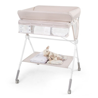 Gainoom Natural Diaper Changing Station Foldable Baby Changing Table - image 1