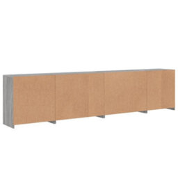 Berkfield Sideboard With Led Lights Grey Sonoma 283X37X67 Cm - thumbnail 9