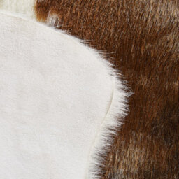 Beliani Faux Cowhide Rug Nambung Brown 60 X 90 Cm - thumbnail 4