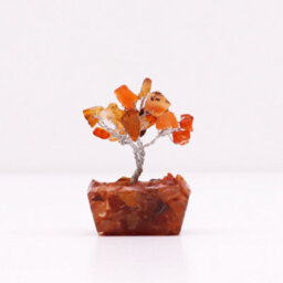 Serenityy Mini Carnelian Gemstone Tree On Orgonite Base - 15 Stones - Pack Of 12 - 5 Cm Height - thumbnail 2