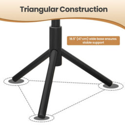 Ledrem Free Standing Wooden Coat Stand With 8 Hooks, Adjustable Hallway Hat Rack, 46.3 X 40.3 X 174.5 Cm, Black - thumbnail 4