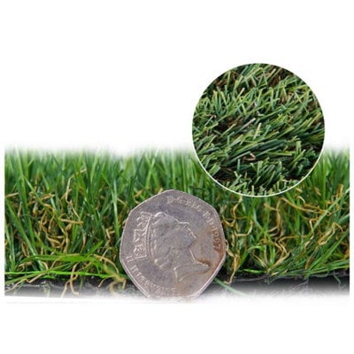 "London 45mm Artificial Grass, Extra Premium Pet-Friendly Outdoor Artificial Grass, 10 Years Warranty-2M(6'6"") X 4M(13'1"")-8M²" - image 1