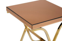 Orsina Elegant Square Table With Cross Legged Base For Sitting Areas, Stylish Decorative Bedside Table For Bedrooms - thumbnail 4