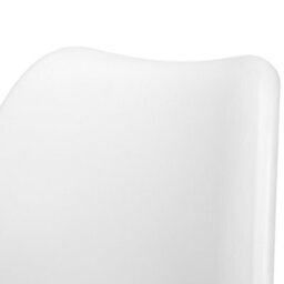 Wyld and Coco Nexa Home Set Of 2 White Faux Leather Dining Chairs With Beech Wood Cross-Base Legs - thumbnail 9