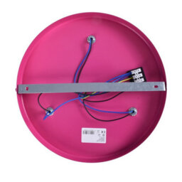 Milagro Ceiling Lamp Star 3Xe27 Hot Pink Attractive Hand Made Chandelier With Suspended Crystals And Stars - thumbnail 3