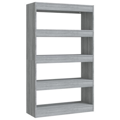 Vidaxl Book Cabinet/room Divider Grey Sonoma 80X30X135 Cm Engineered Wood Book Cabinets - image 1