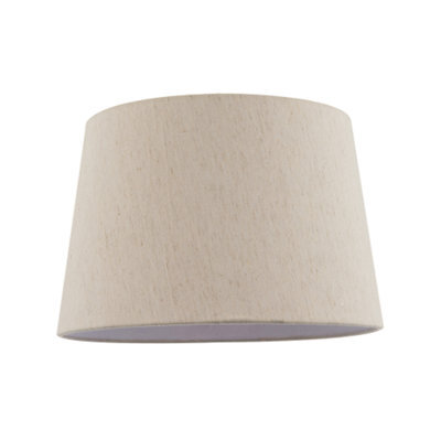 Happy Homewares Light Beige Natural Linen Fabric Lamp Shade With White Cotton Lining - image 1