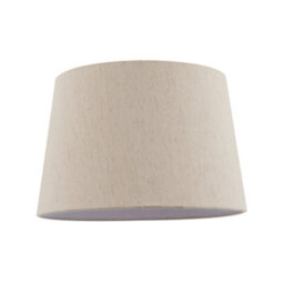 Happy Homewares Light Beige Natural Linen Fabric Lamp Shade With White Cotton Lining - thumbnail 1