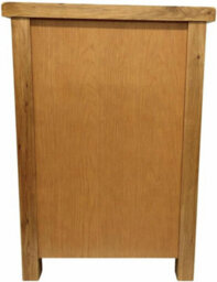 Home Furniture Group Oakcroft Swr38 Rustic Medium Wood Tall Bedside Table Fully Assembled 3-Drawer Solid Wood Cabinet 65Cm High - thumbnail 6