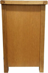 Home Furniture Group Oakcroft Swr38 Rustic Medium Wood Tall Bedside Table Fully Assembled 3-Drawer Solid Wood Cabinet 65Cm High - thumbnail 5