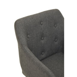Orsina Ergonomic Tufted Grey And Black Home Office Chair, Comfortable Work From Home Chair, Movable Work Chair - thumbnail 8