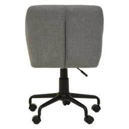 Orsina Ergonomic Tufted Grey And Black Home Office Chair, Comfortable Work From Home Chair, Movable Work Chair - thumbnail 5