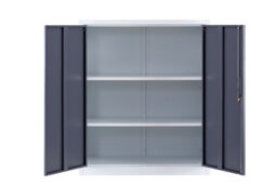 MMT Funiture Designs Metal Storage Cabinet - Closet Storage For Office, Bedroom, Living Room, Kitchen Lockable Storage Cabinet 2 Adjustable Shelves - thumbnail 1