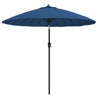 Berkfield Outdoor Parasol With Aluminium Pole 270 Cm Azure Blue - image 1