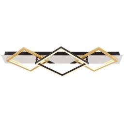 Luminosa Lighting Luminosa Lesina 78X36Cm Integrated Led Semi Flush Ceiling Light Chrome Led 3000K - thumbnail 3