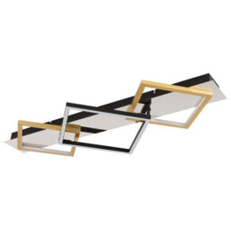 Luminosa Lighting Luminosa Lesina 78X36Cm Integrated Led Semi Flush Ceiling Light Chrome Led 3000K - thumbnail 2
