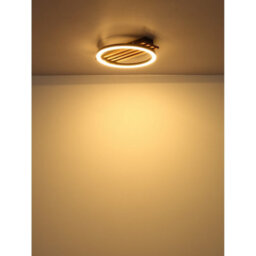Luminosa Lighting Luminosa Tisha 34X30Cm Integrated Led Semi Flush Ceiling Light Matt Black Led 3000K - thumbnail 5