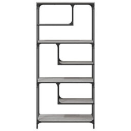 Berkfield Bookcase Grey Sonoma 81X36X176 Cm Engineered Wood - thumbnail 5
