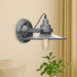 " Wall Light Adjustable Swing Arm  Plain Matt Brished Silver Wired Led Wall Light" - thumbnail 2