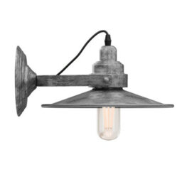 " Wall Light Adjustable Swing Arm  Plain Matt Brished Silver Wired Led Wall Light"