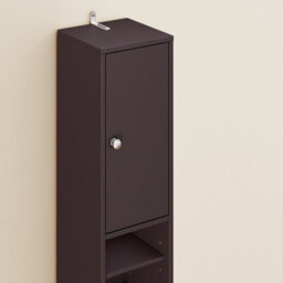 Sobuy Bzr34-Ii-Br,tall Bathroom Storage Cabinet - Slim Bathroom Unit,compact Bathroom Furniture,brown,w20Xd20Xh180 - thumbnail 7