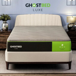 Xample Ghostbed Luxe Hybrid Cooling Mattress, Double (135 X 190 Cm) - 30Cm Deep, Medium Feel, Graphite Foam, Ghost Ice Cover - thumbnail 4