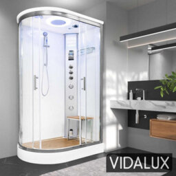 Vidalux Clearwater 1200 Right Steam Shower 1200 X 800 - Mirror - thumbnail 1