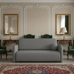 Viva Sun Iv Sofa Bed With Sleeping Function And Storage Compartment Chipboard Metal Legs 170X103X85Cm Dark Grey - thumbnail 2