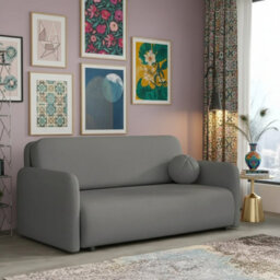 Viva Sun Iv Sofa Bed With Sleeping Function And Storage Compartment Chipboard Metal Legs 170X103X85Cm Dark Grey - thumbnail 1