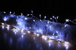 Snowtime 200 Led 4M Copper Wire Christmas Cluster Lights With Ice White Leds - thumbnail 2