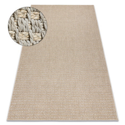 RugsX Carpet Origi 3561 Beige - Flat-Woven Sisal String 155X220 Cm - image 1