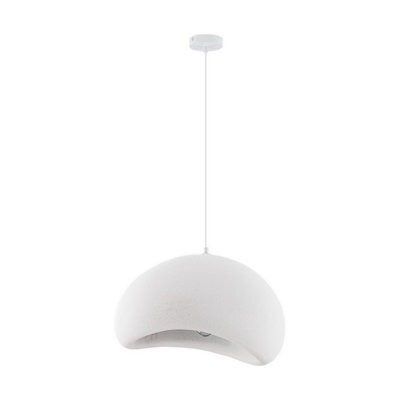 Luminosa Lighting Luminosa Aere 50Cm Dome Pendant Ceiling Light Stone White E27 1X12W - image 1