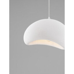 Luminosa Lighting Luminosa Aere 50Cm Dome Pendant Ceiling Light Stone White E27 1X12W - thumbnail 2