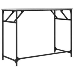 Berkfield Desk Grey Sonoma 100X45X76 Cm Engineered Wood And Powder-Coated Steel - thumbnail 7