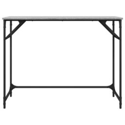 Berkfield Desk Grey Sonoma 100X45X76 Cm Engineered Wood And Powder-Coated Steel - thumbnail 5