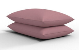 ARLinens Pair Of Pillowcase Polycotton Plain Dyed Housewife Pair Of Pillow Covers 75Cmx50Cm (Pink)