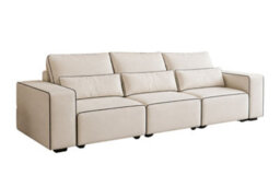 Stratus Interiors Sloane Merino 2-Tone Modular Sofa Custom Contrast Piping Velvet & Linen Options - 3 Seater - thumbnail 5