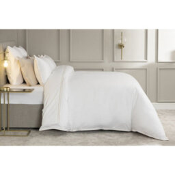 Belledorm Savoy Duvet Cover Set Oyster (King) - thumbnail 1