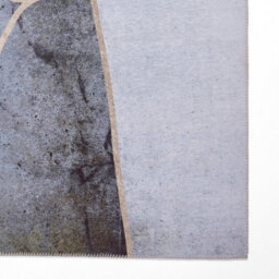 Grey Gold Modern Easy To Clean Abstract Rug For Living Room, Bedroom - 120Cm X 170Cm - thumbnail 5