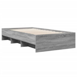 Berkfield Bed Frame Without Mattress Grey Sonoma 75X190 Cm Small Single Engineered Wood - thumbnail 7