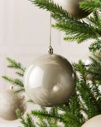 Werchristmas Set Of 9 Shatterproof Baubles, Latte, 10 Cm - thumbnail 4